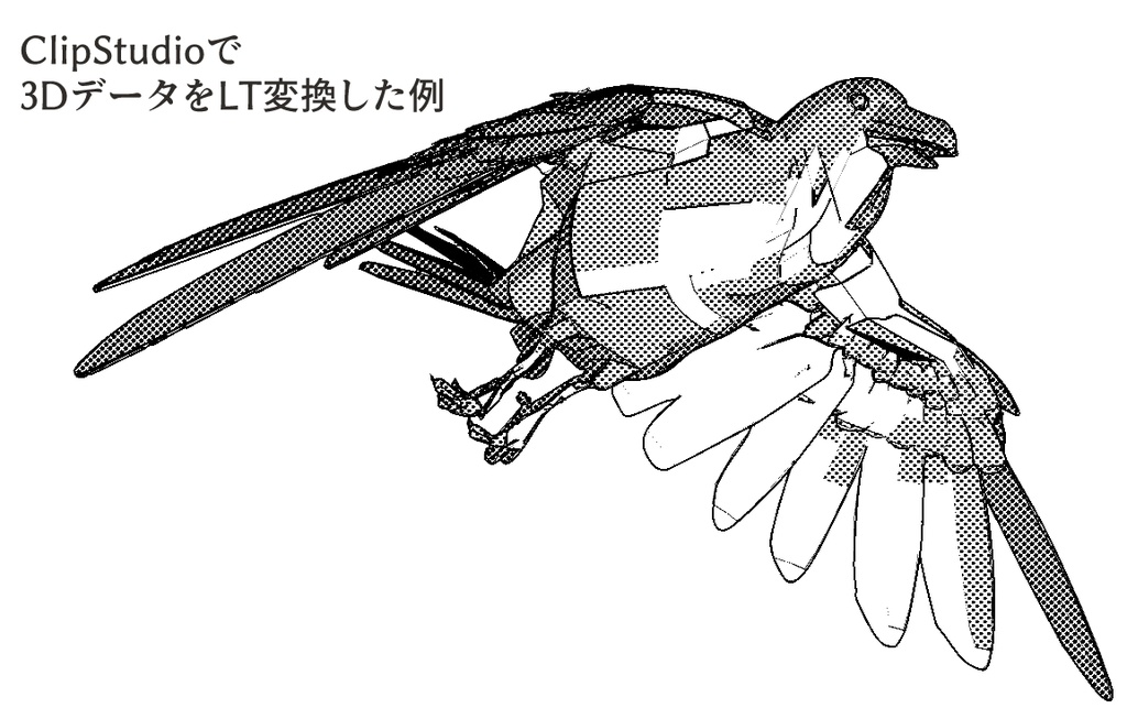 3Dデータ(カラス/raven)