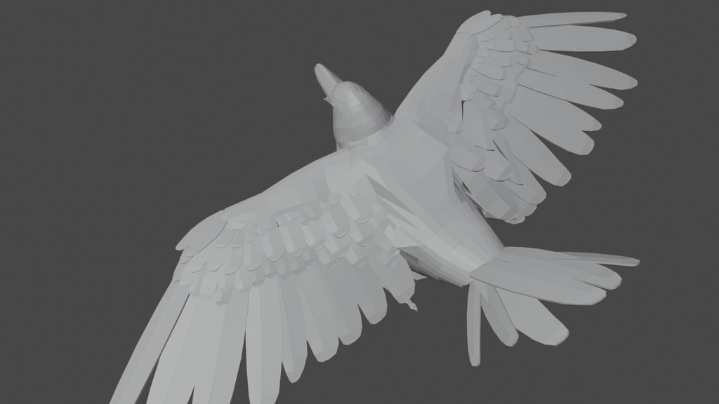 3Dデータ(カラス/raven)