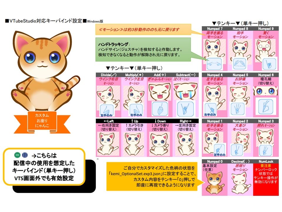 【汎用モデル】カスタムお座りにゃんこ薄茶ver.【VTS対応】