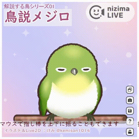 【汎用Live2Dモデル】鳥説メジロ【VTS,nizimaLIVE対応】