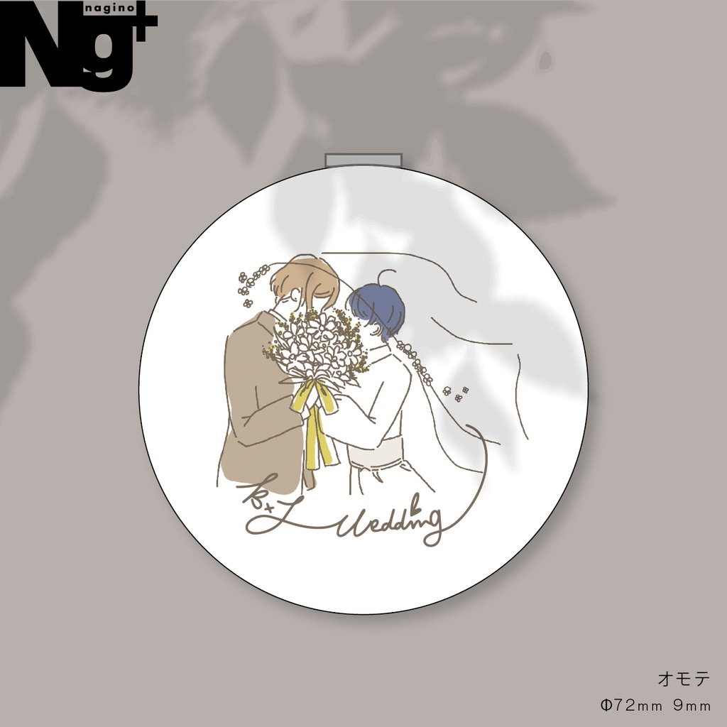 コンパクトミラー［万紬JUNE BRIDEモチーフ］