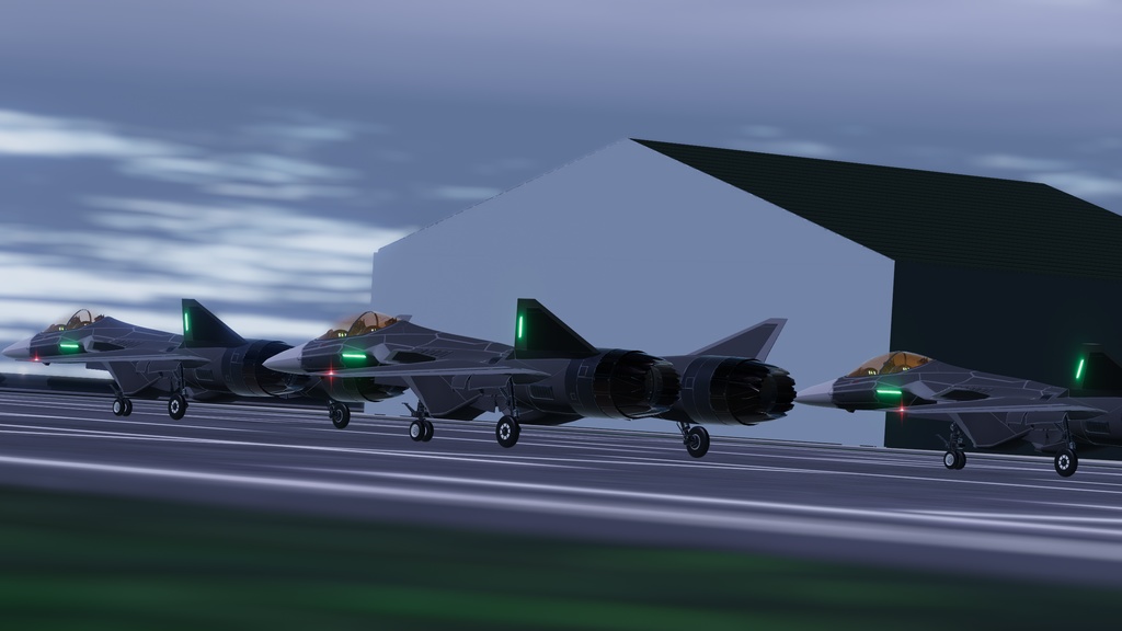 Sacc1.7/1.6両対応【VRChatで飛行可能】オリジナル近未来戦闘機『RF-108 輪廻』《二種類のフライトモデル付き》