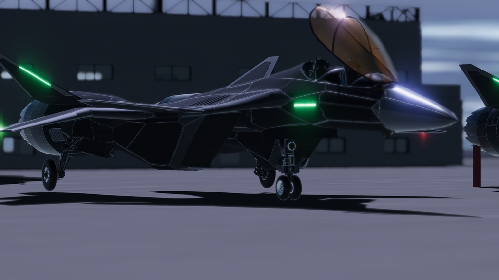 Sacc1.7/1.6両対応【VRChatで飛行可能】オリジナル近未来戦闘機『RF-108 輪廻』《二種類のフライトモデル付き》
