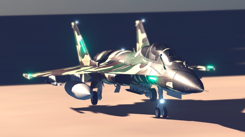 無料体験版あり!Sacc1.7対応【VRChatで飛行可能】オリジナル戦闘機『St-105D Schakal』