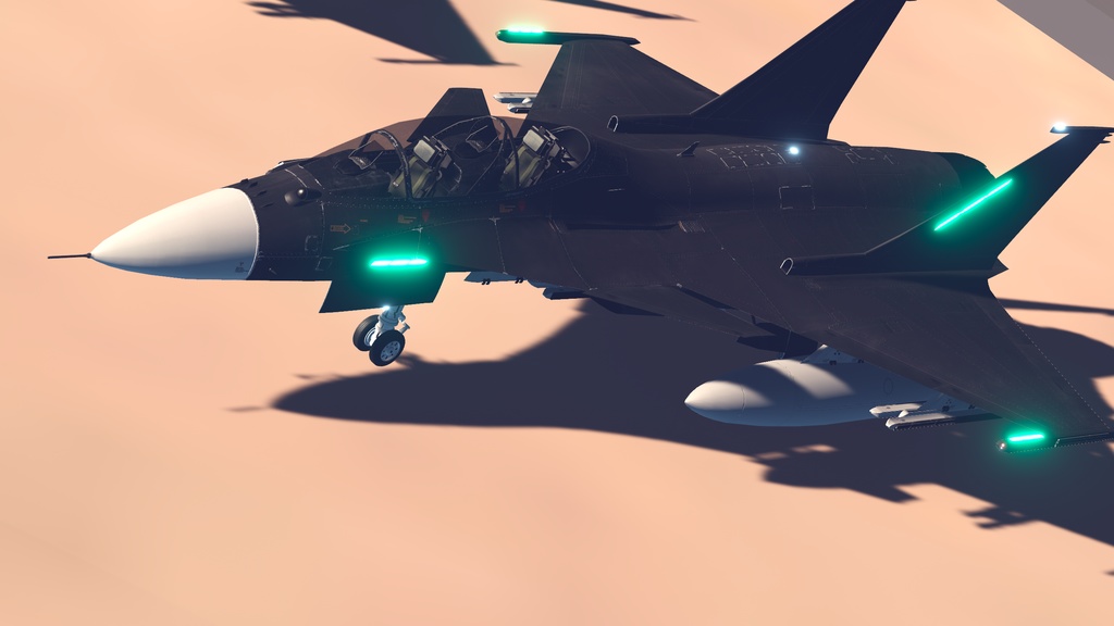 無料体験版あり!Sacc1.7対応【VRChatで飛行可能】オリジナル戦闘機『St-105D Schakal』
