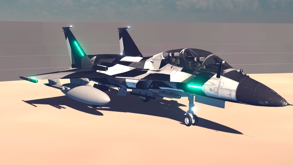 無料体験版あり!Sacc1.7対応【VRChatで飛行可能】オリジナル戦闘機『St-105D Schakal』