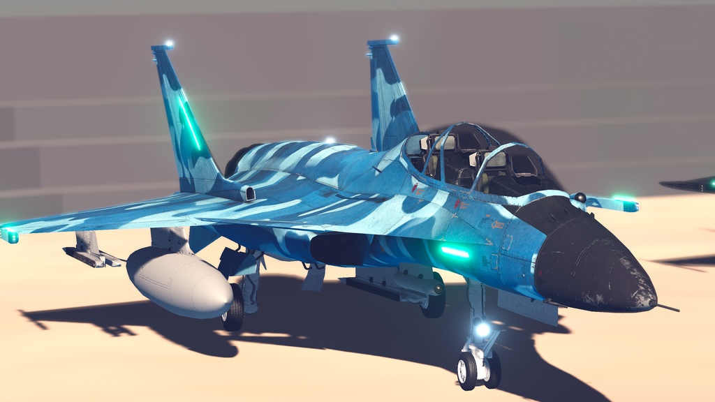 無料体験版あり!Sacc1.7対応【VRChatで飛行可能】オリジナル戦闘機『St-105D Schakal』