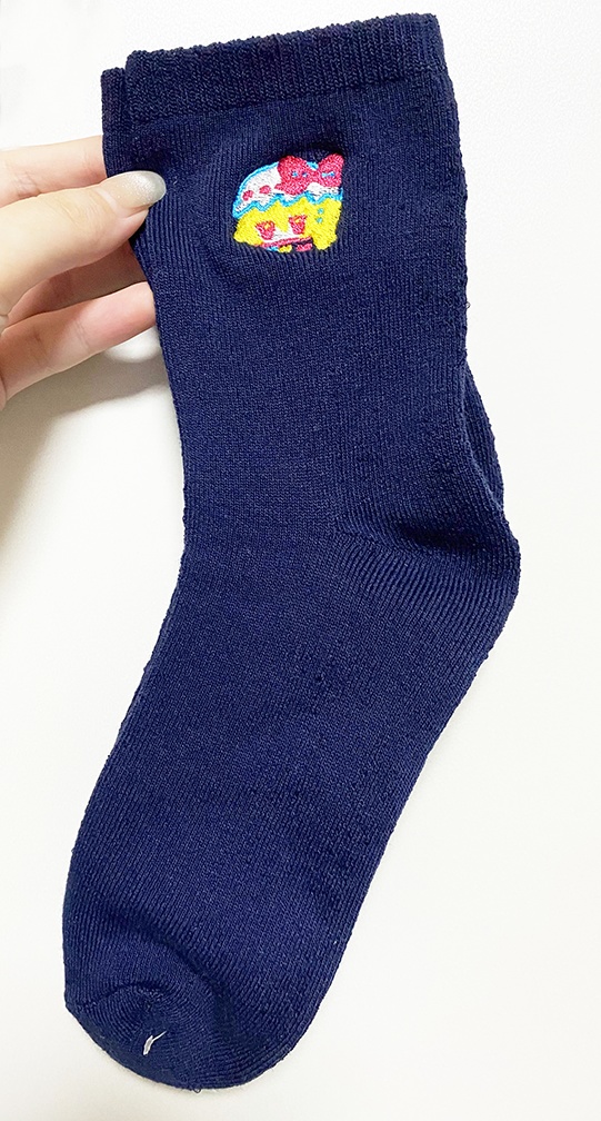 フランちゃん刺繍靴下