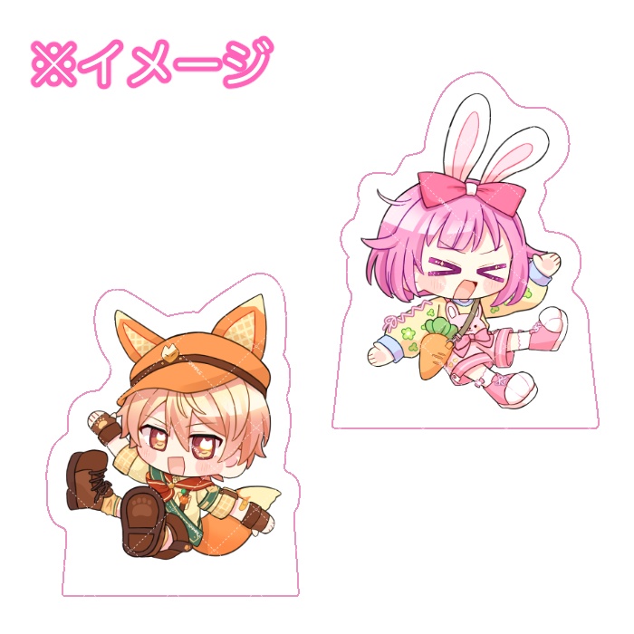 つかえむアクリルブロック