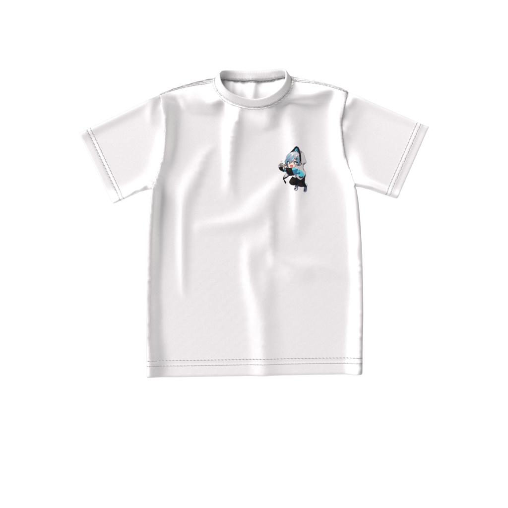 つままれたうきまるそのままゲームする【ビッグシルエットTシャツ・白】