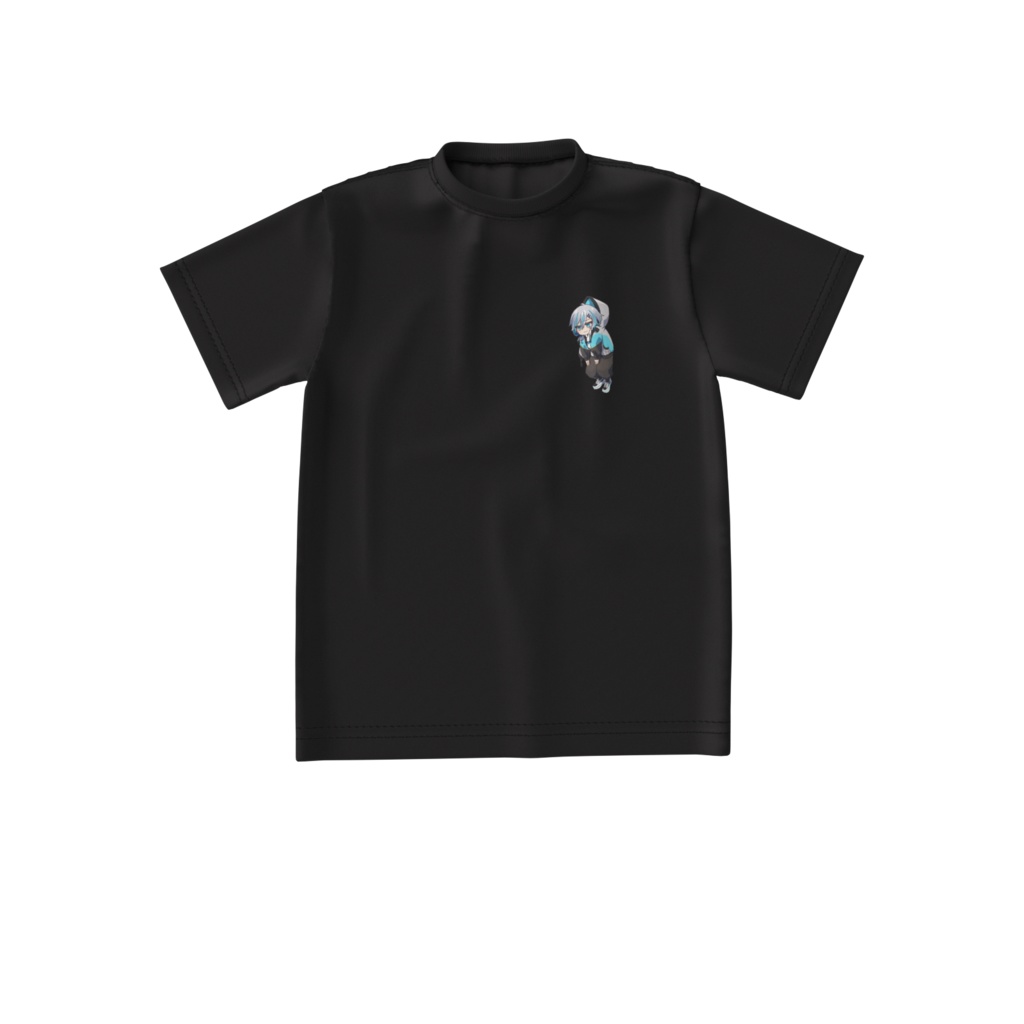 つままれたうきまる【ビッグシルエットTシャツ・黒】 