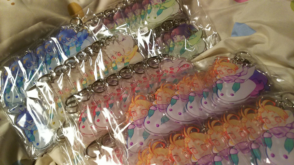 雪うさぎキーホルダー