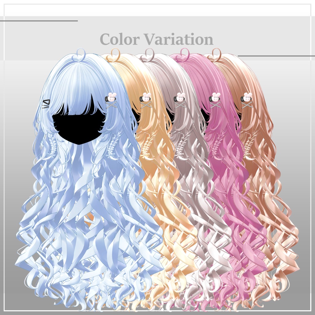 Frizzle Rabbit Hair 56アバター対応