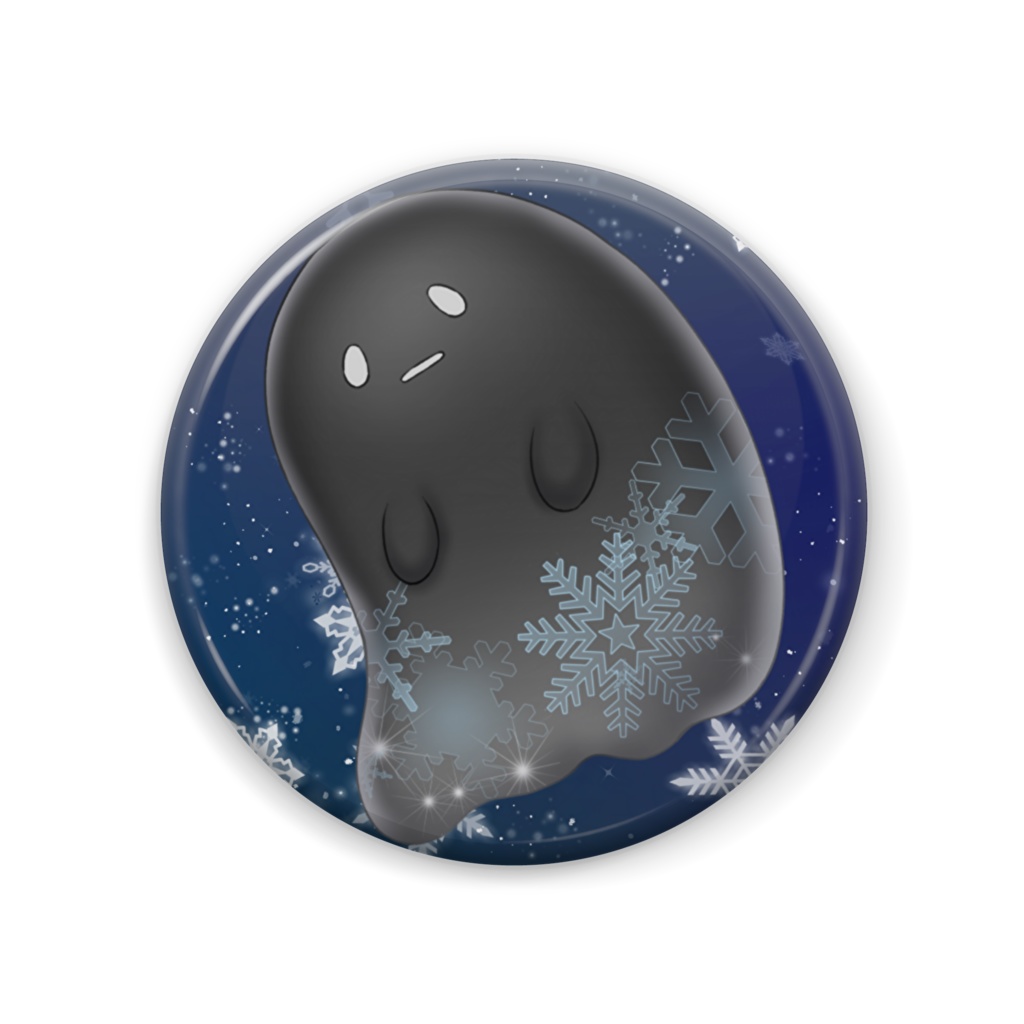 缶バッチ（おばけ）