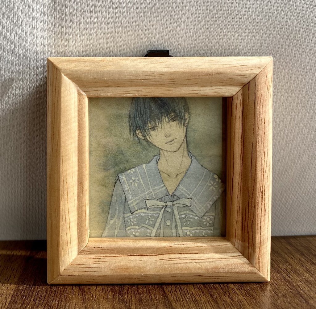 ミニ原画「リボンブラウス」