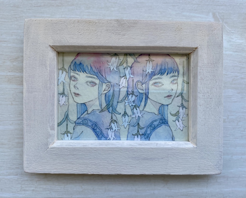 ミニ原画「カンパニュラ」