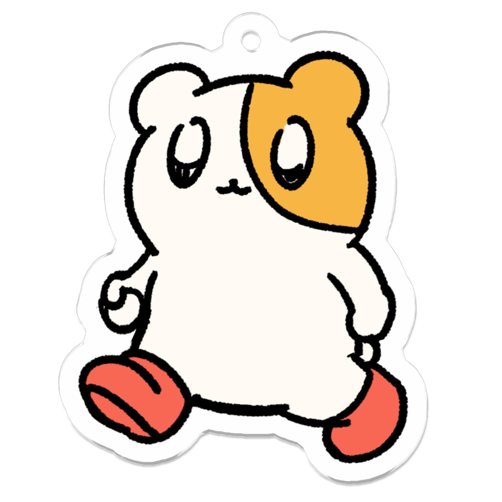 どこでも一緒クマハムちゃんアクリルキーホルダー