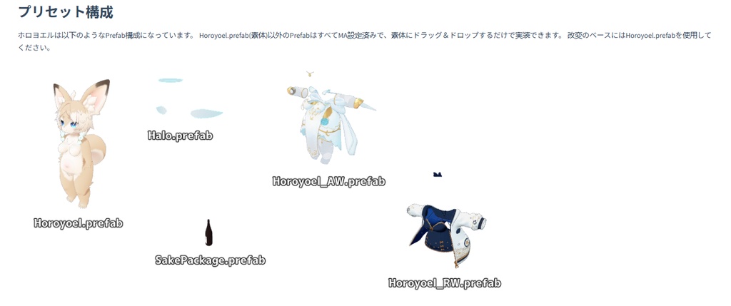 【天使 ホロヨエル】-VRChatアバター-