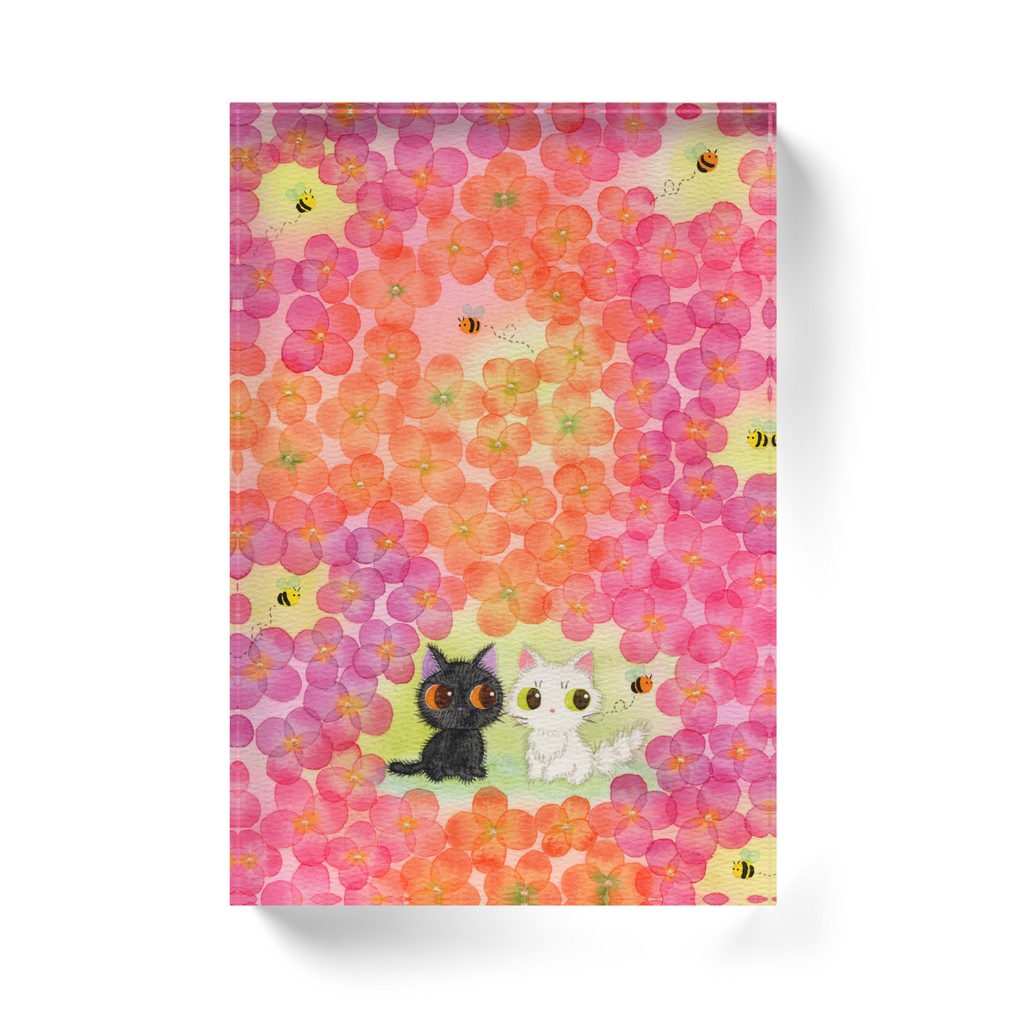 アクリルブロック お花畑のふたり