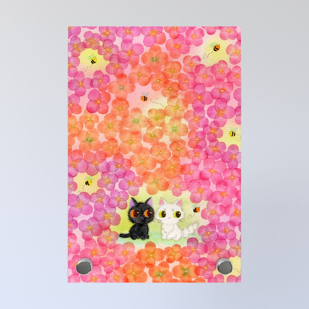 アクリルフォトパネル お花畑のふたり