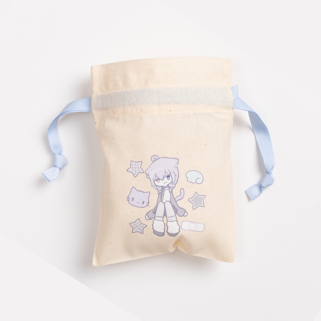 【試作ロット】びそ公式✮試作品グッズ4種パック(アクリルキーホルダー/EVAクリアポーチ/アクリルスタンド/コットンカラー巾着)