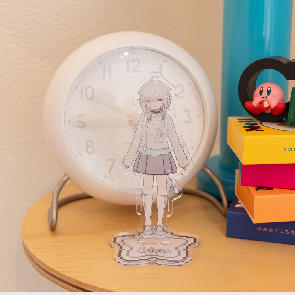 【試作ロット】びそ公式✮試作品グッズ4種パック(アクリルキーホルダー/EVAクリアポーチ/アクリルスタンド/コットンカラー巾着)