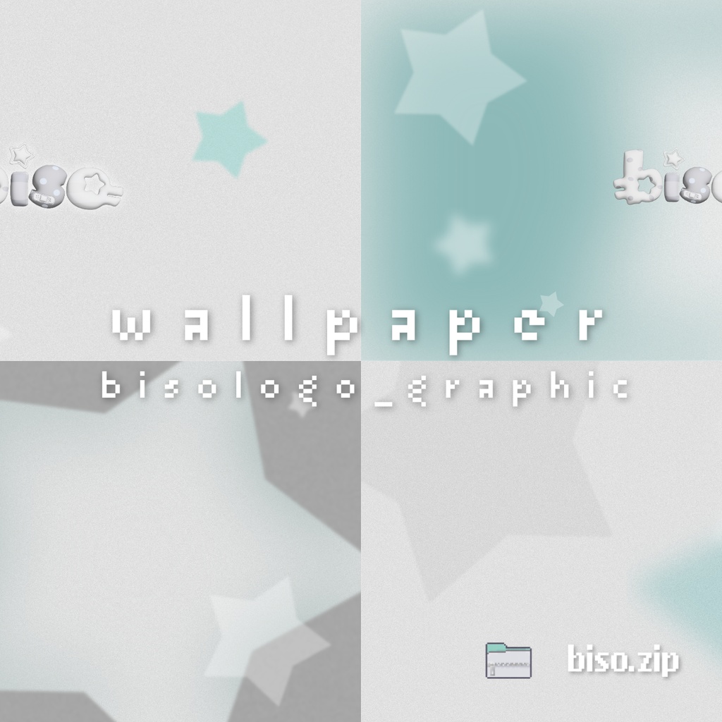 【第3弾】びそ公式✮限定壁紙「bisologo_graphic」