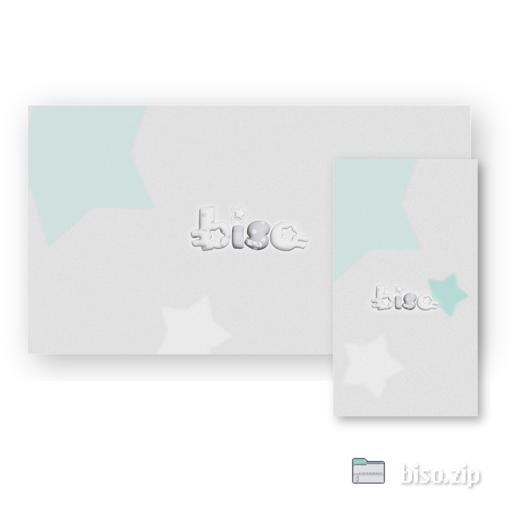 【第3弾】びそ公式✮限定壁紙「bisologo_graphic」