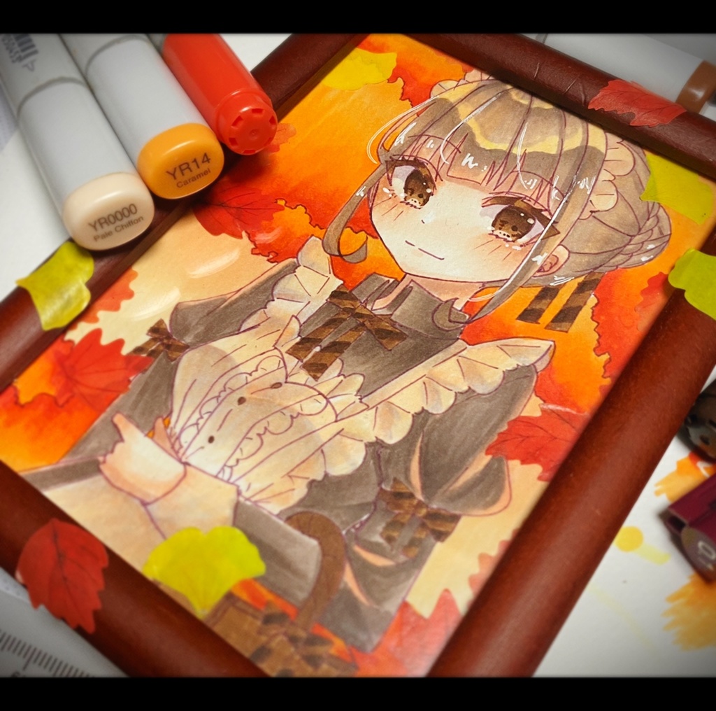 秋のメイドさん 原画