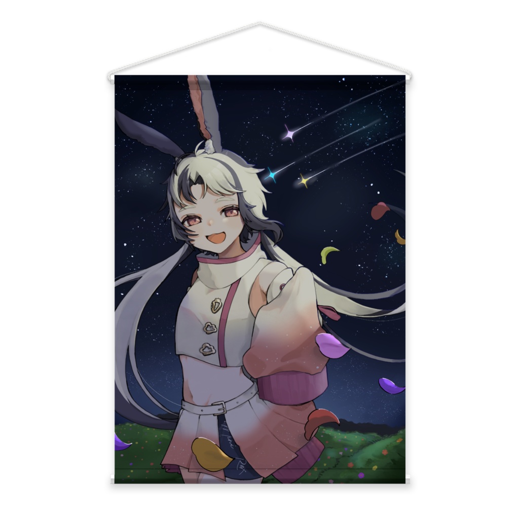 2周年ありがとうタペストリー