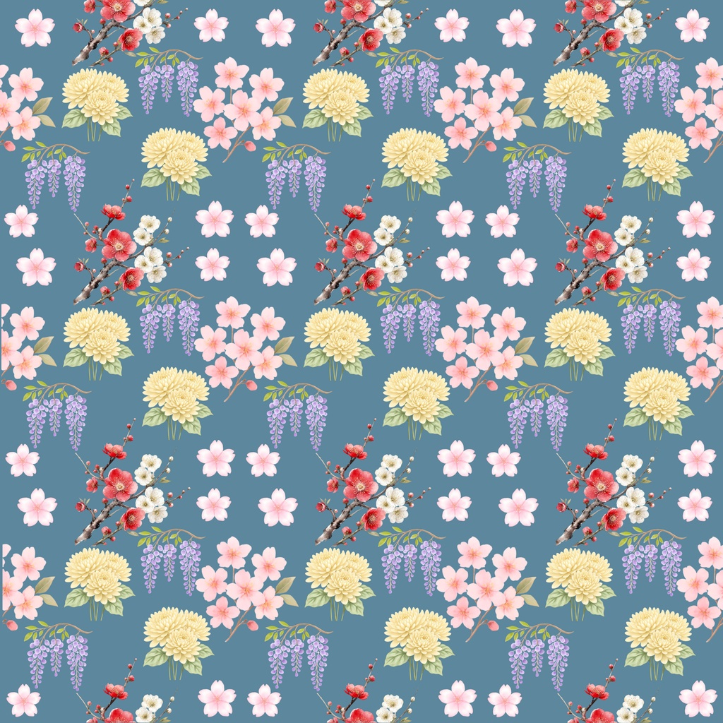 日本の花　デジタルペーパー