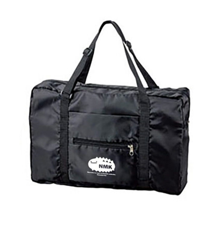 なまこさん折りたたみバッグ(ブラック)