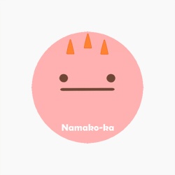 ホログラム缶バッジ(あかなまこフェイス)