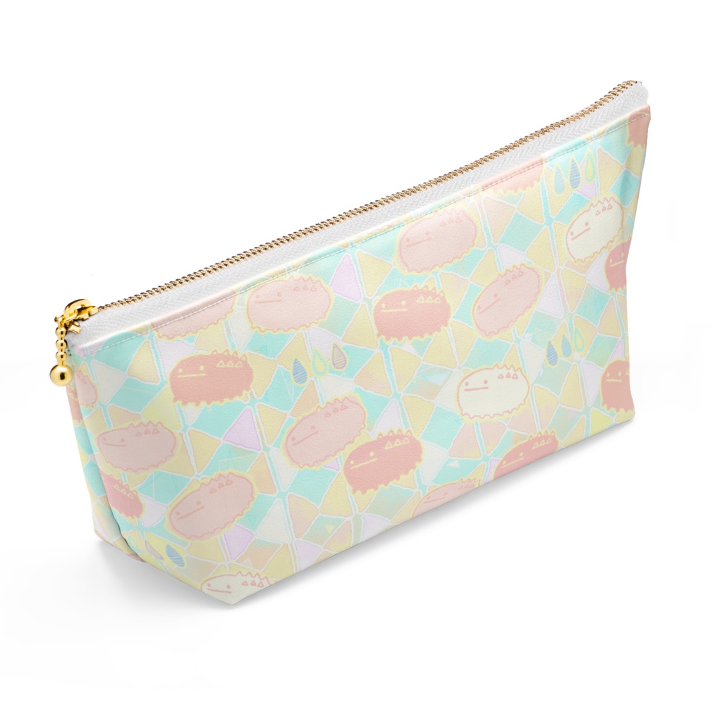 ポーチ- ホワイト なまこ家【ぱすてるなまこさん】