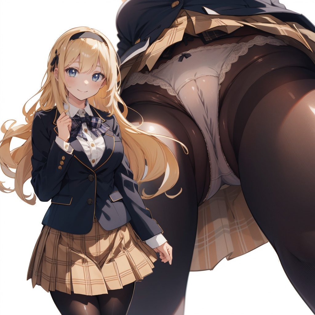 金髪お嬢様のえちえちおパンツ盗撮アングル