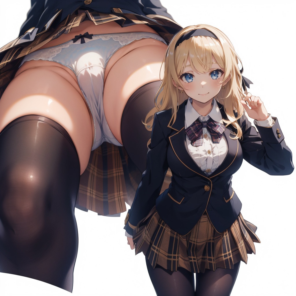 金髪お嬢様のえちえちおパンツ盗撮アングル