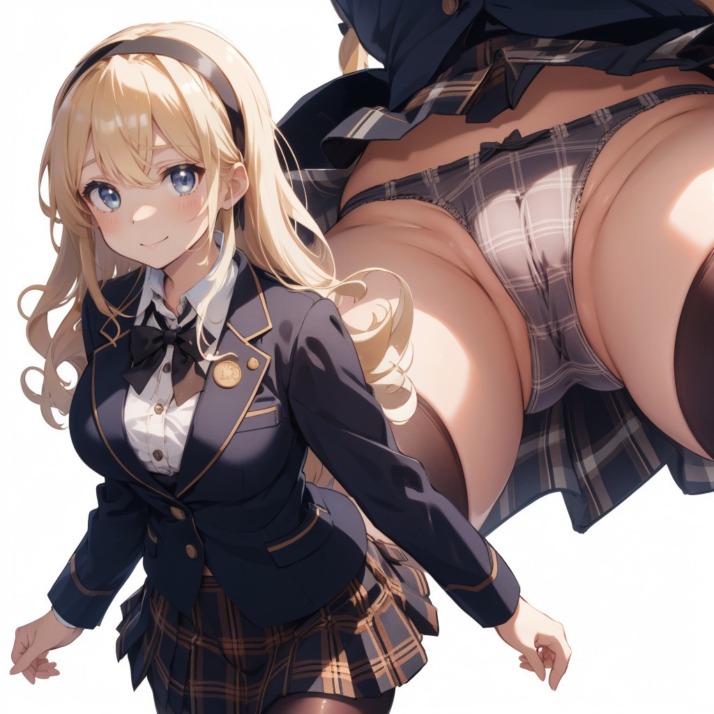 金髪お嬢様のえちえちおパンツ盗撮アングル
