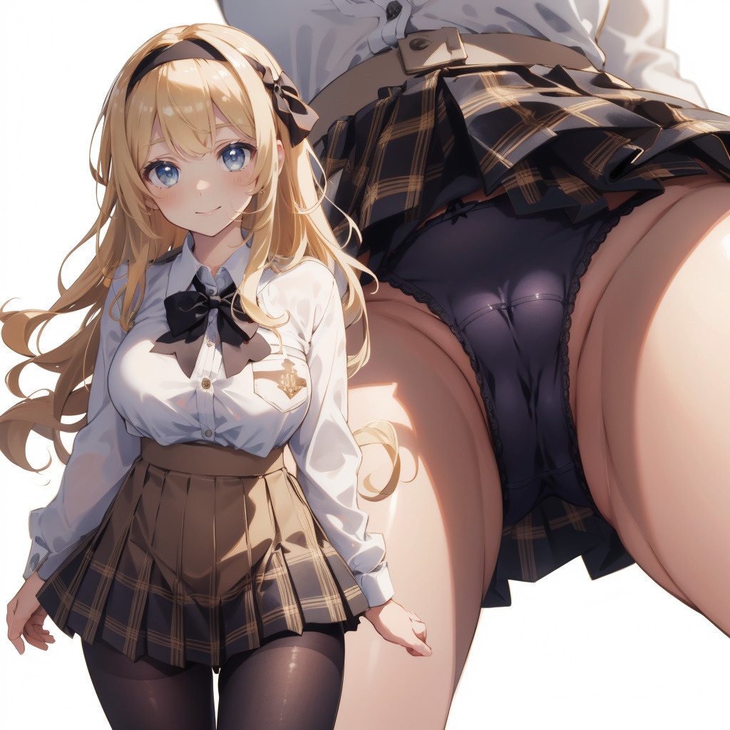 金髪お嬢様のえちえちおパンツ盗撮アングル