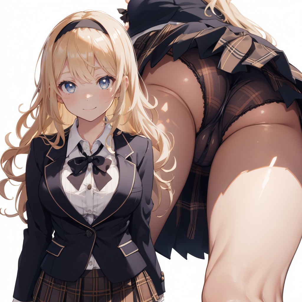 金髪お嬢様のえちえちおパンツ盗撮アングル お尻編