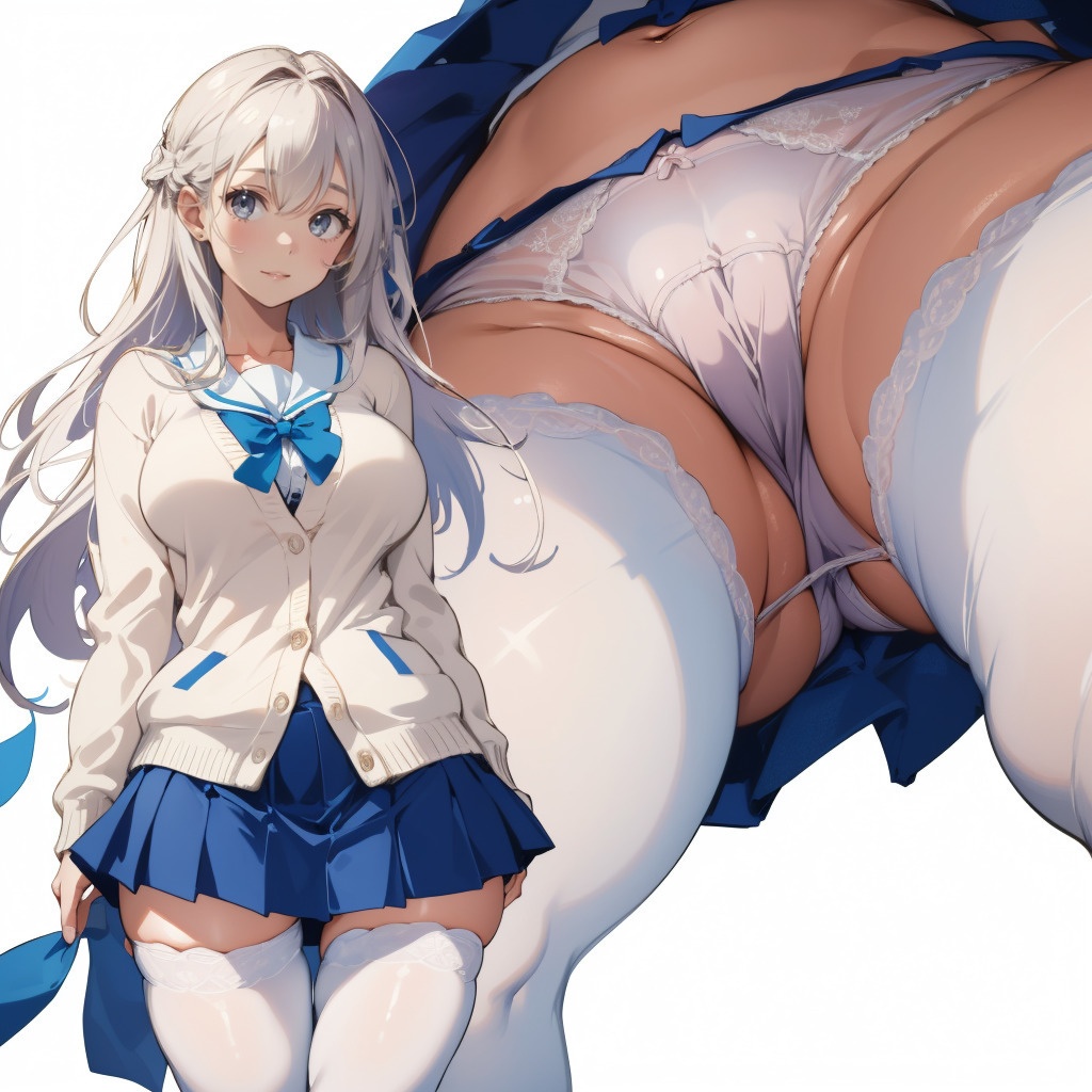 制服JK(白)のえちえちおパンツ盗撮アングル