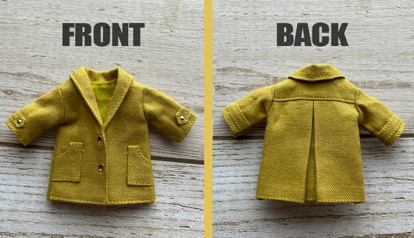 ショールカラーのコート