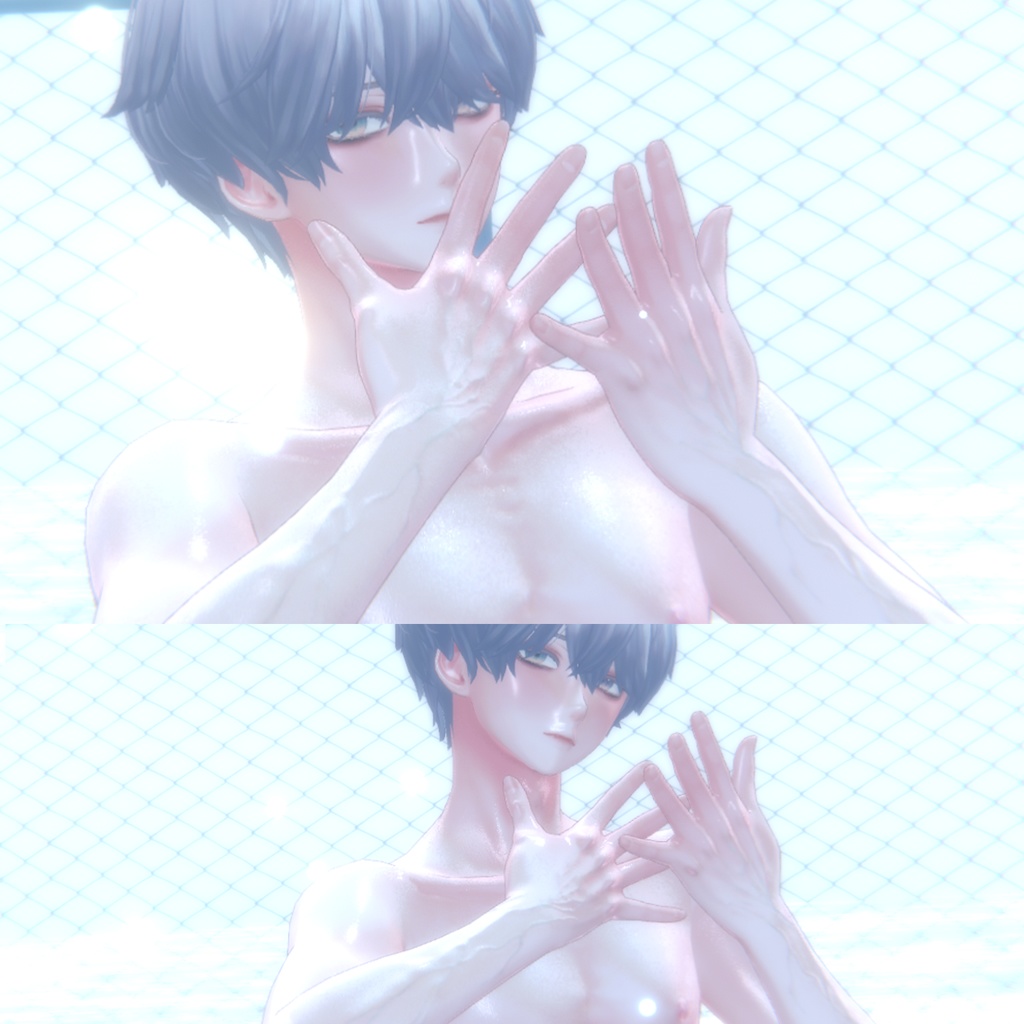 【VRChat】 Minase 水瀬 / Premium skin Textures (血筋, bloodline, 핏줄, Abs etc..)