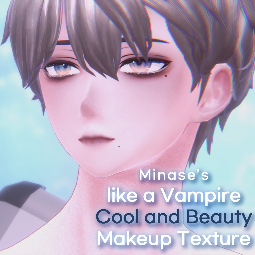 【VRChat】 Minase / Minase's like a vampire Cool and Beauty Makeup Texture