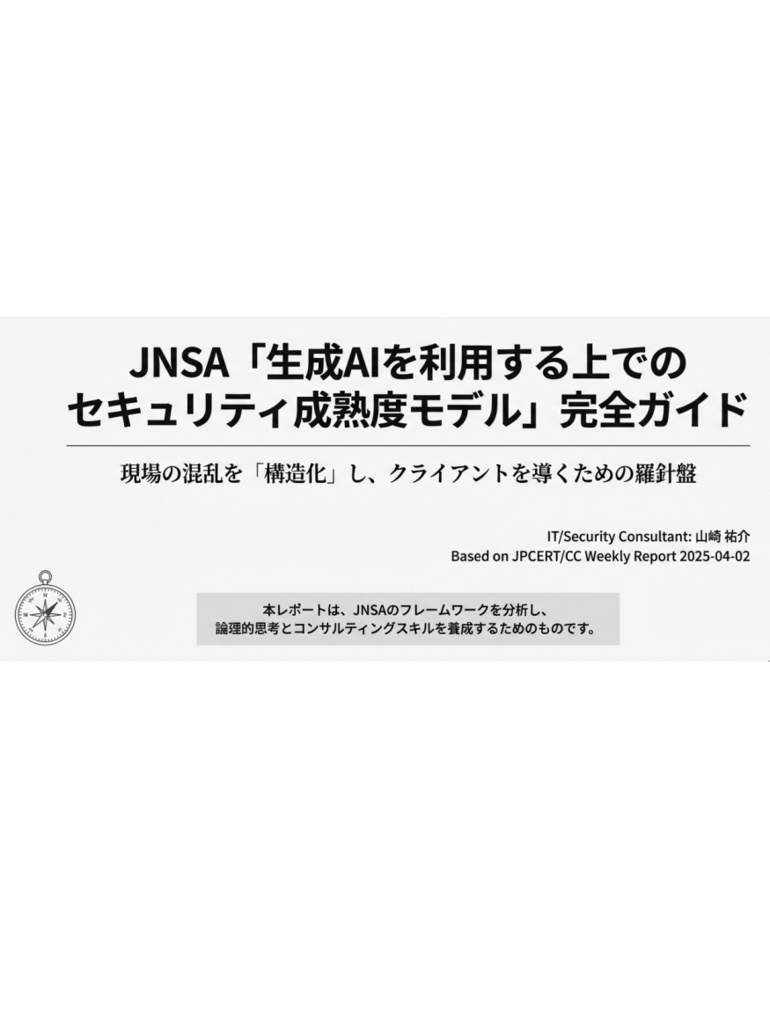 セキュリティコンサルタントの論理思考『脅威インテリジェンス活動レポート・スライド_20250402』
