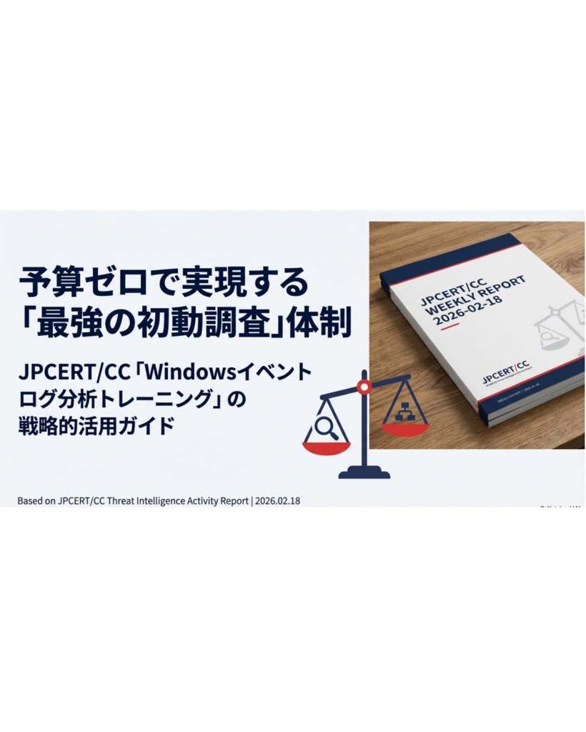 セキュリティコンサルタントの論理思考『脅威インテリジェンス活動レポート_20260218_スライド』