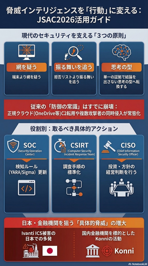 セキュリティコンサルタントの論理思考『脅威インテリジェンス活動レポート_20260226_slide」