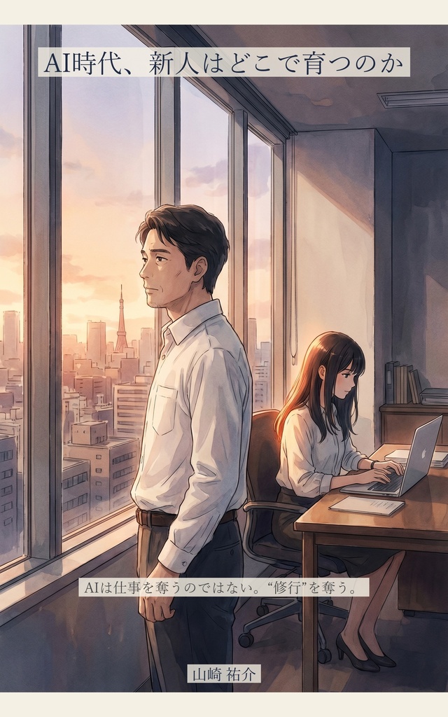 AI時代、新人はどこで育つのか — AIは仕事を奪うのではない。"修行"を奪う。【電子書籍 PDF+EPUB】