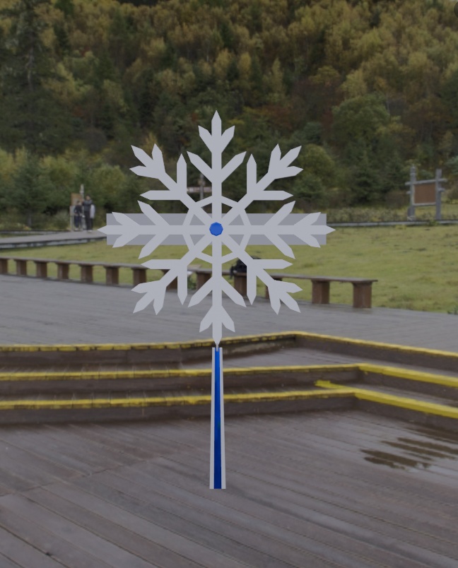 snowflake hair ornament