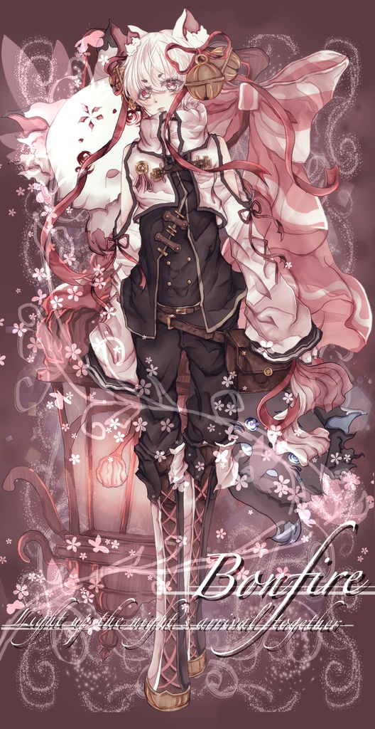 双子狐のランタン