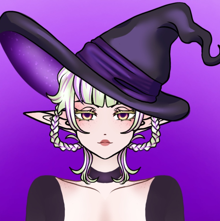 (VTUBER) Cute Witch 2D Model